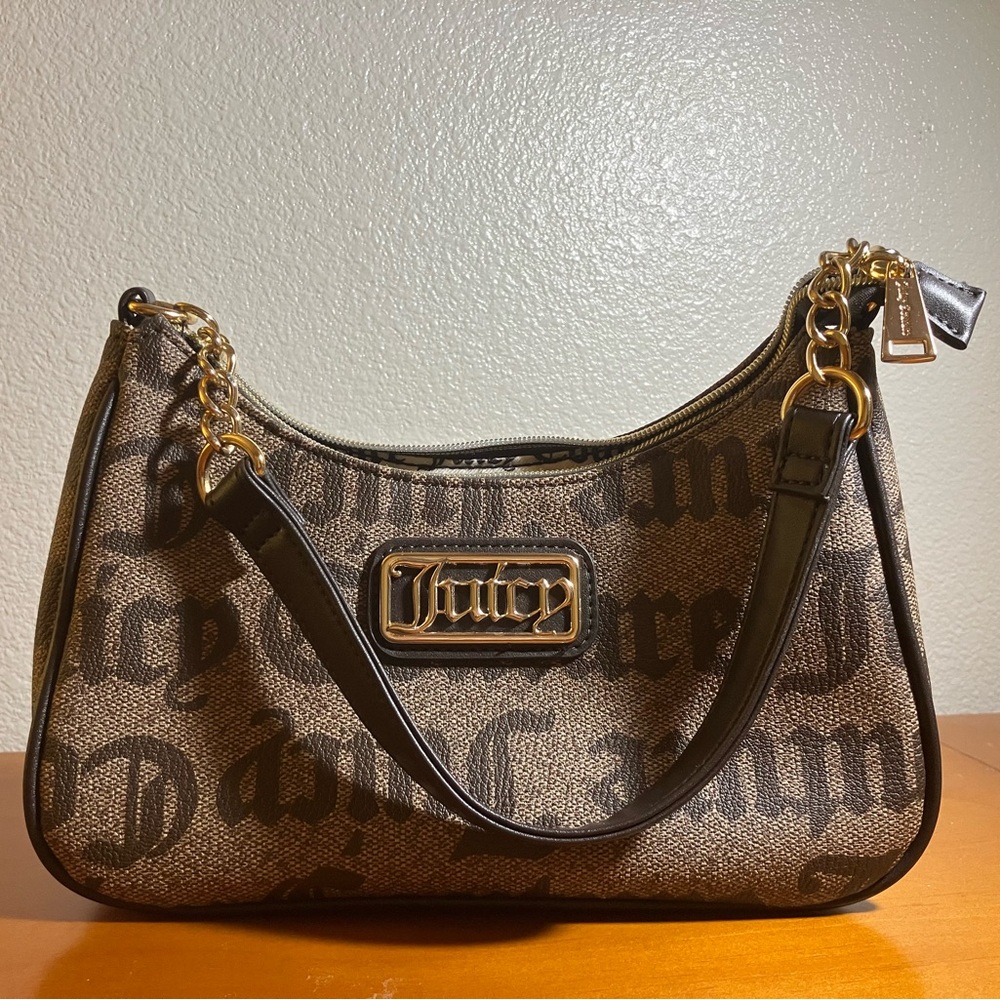 Juicy Couture brown and black hand bag/purse
